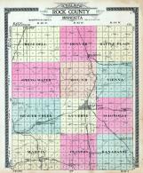 Rock County Outline Map, Rock County 1914